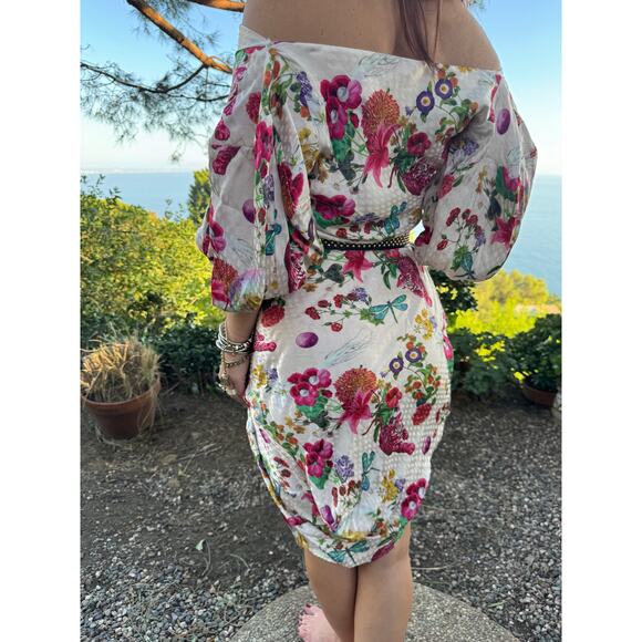 MUKZIN Floral Tiger Print Midi Dress - Picture 6 of 16